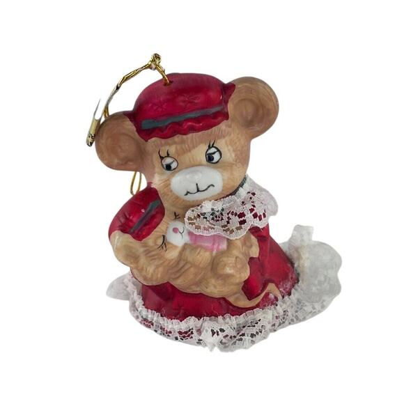 Jasco Caring Critters Chimer Bells Christmas Ornaments Set Of 6 Hand Painted - Picture 2 of 15